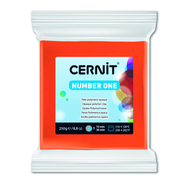 Cernit N°1  orange, 250 g