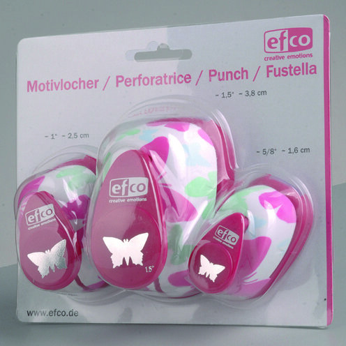 Design Stanzer Set, Schmetterling  3-teilig