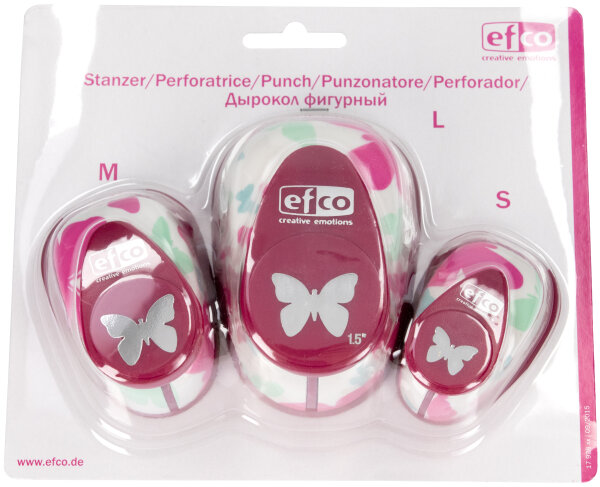 Design Stanzer Set, Schmetterling  3-teilig