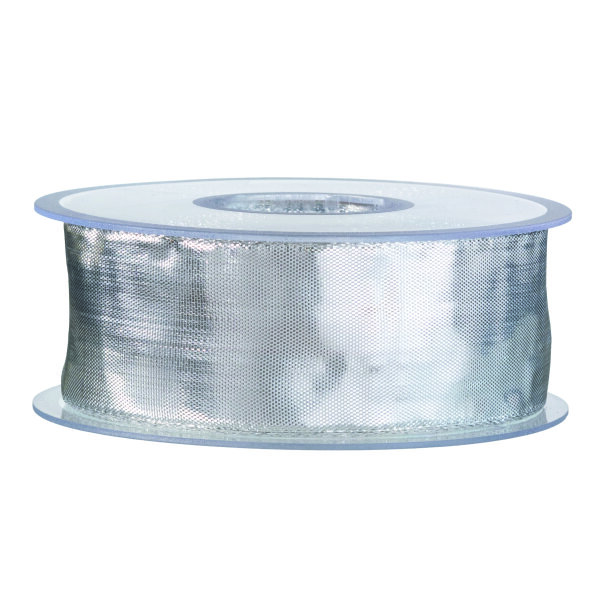 Drahtband Lamè  silber, 25 m