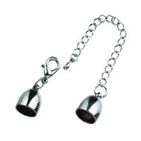 Endkappen, mit Regulationskettchen, onyx, 1 Stk.