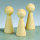 Figurenkegel mit Hals, Buche, gebleicht 23 x H 60 mm 20 St
