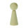 Figurenkegel mit Hals, Buche, gebleicht, 23 x H 60 mm 3 St