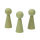 Figurenkegel mit Hals, Buche, gebleicht, 23 x H 60 mm 3 St
