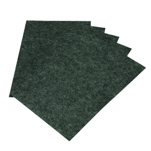 Filzplatte, für Dekorationen, schwarz meliert, ~300 g/m² 20 x 30 cm x ~2,0 mm