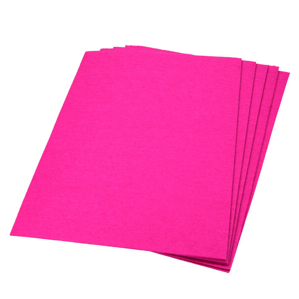 Filzplatte, für Dekorationen, pink, ~450 g/m²  30 x 45 cm x ~3,0 mm