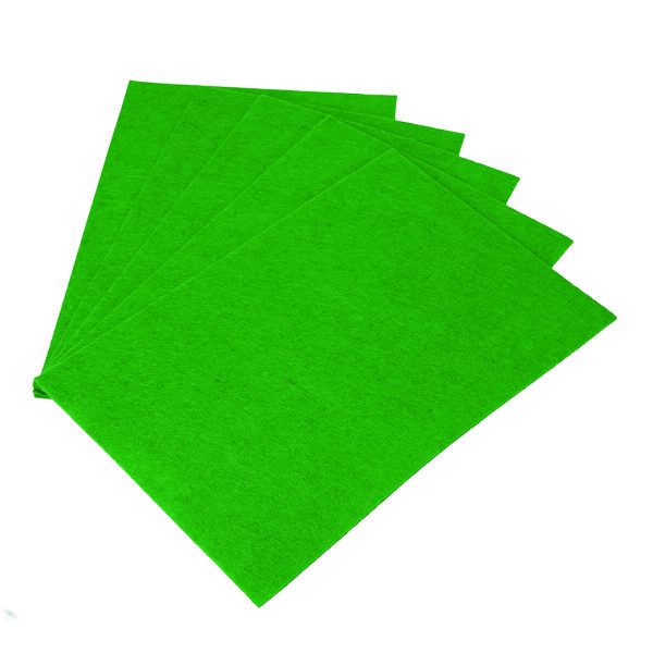 Filzplatte, für Dekorationen, grün, ~300 g/m² 20 x 30 cm x ~2,0 mm