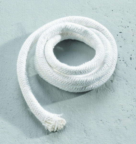 Flammschalen Runddocht, eng umflochten  10 mm 1 m