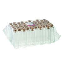 Flasche Glas mit Korken klar 50 St.