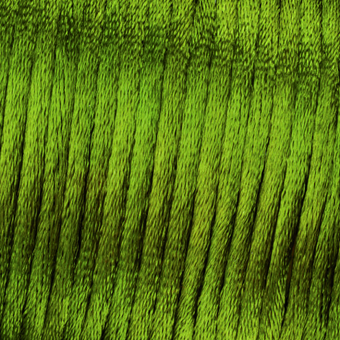 Flechtkordel Satin  grün 2 mm / 6 m