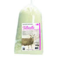 Füllwolle, superweich + federleicht, hell natur, 250 g