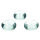 Glas-Nuggets  glasklar 100 g / ~ 20 Stk.18 - 20 mm