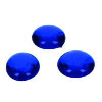 Glas-Nuggets  blau 100 g / ~ 20 Stk. 18 - 20 mm