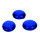 Glas-Nuggets  blau 100 g / ~ 20 Stk. 18 - 20 mm