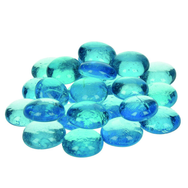 Glas-Nuggets  helltürkis, 18 - 20 mm 100 g