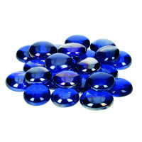 Glas-Nuggets irisierend  blau 100 g / ~ 20 Stk.