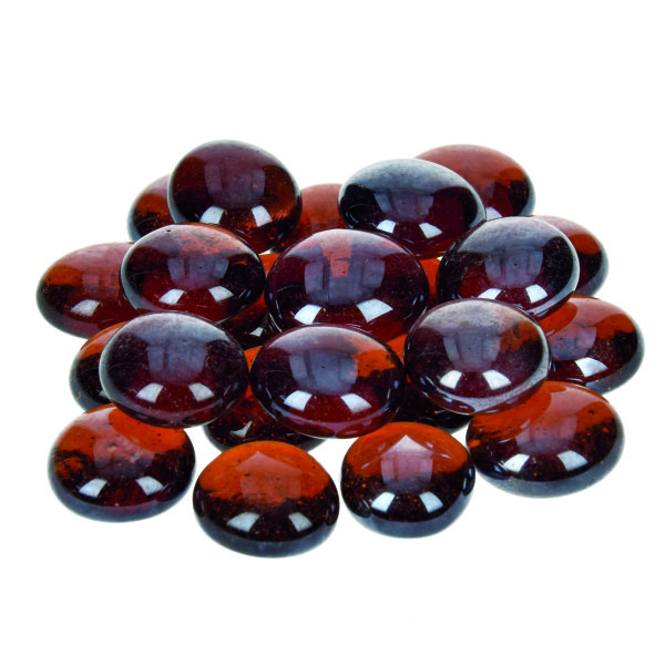 Glas-Nuggets irisierend  topaz, 18 - 20 mm 100 g