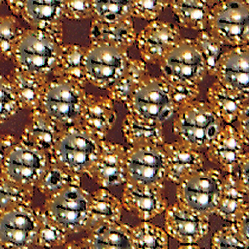 Goldperlen, Kunststoff galvanisiert  10 Stk.