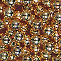 Goldperlen, Kunststoff galvanisiert  10 Stk.