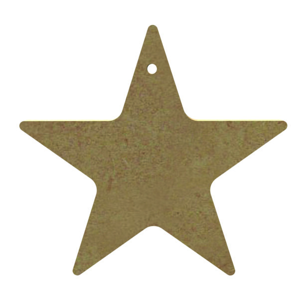 Gomille, Stern mit Loch, 10 x 10 x 0,5 cm