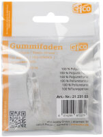 Gummifaden aus Polyurethan, transparent