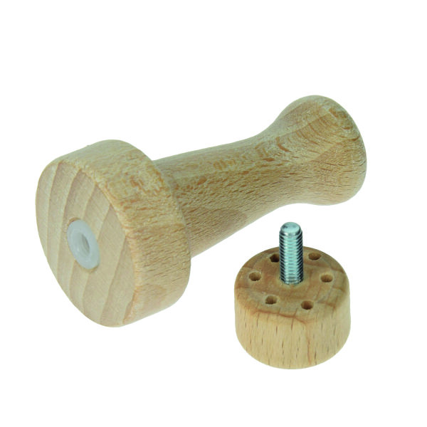 Holzgriff für 6 St. Filznadeln, 2 - tlg / unmontiert, roh, 1 St.