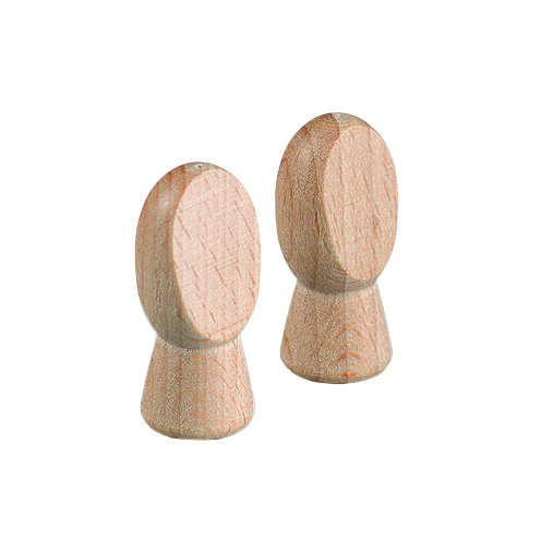 Holzhände, 8 mm Bohrung, roh, 2 Stk.