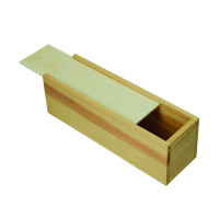 Holzkiste, Schiebedeckel, roh 23 x 7 x 6 cm