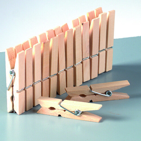 Holzklammern  roh, 30 mm 1.000 Stk.