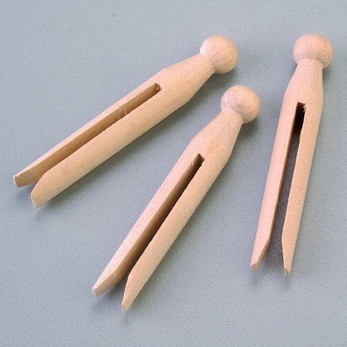 Holzklammern, amerikanisch, roh, 95 mm 10 Stk.