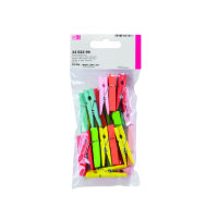 Holzklammern  bunt, 45 mm 24 Stk.