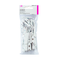 Holzklammern  weiß, 30 / 45 / 72 mm 12 / 12 / 6 Stk.