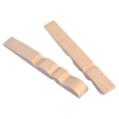 Holzklammernteile  roh, 100 Stk.