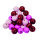 Holzperlen Ton in Ton pinkmix 25 g / ~ 69 Stück