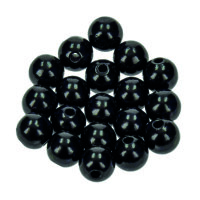 Holzperlen Bohr ø 25 mm schwarz 53 Stk.