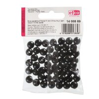 Holzperlen Bohr ø 25 mm schwarz 53 Stk.