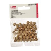 Holzperlen Bohr ø 23 mm natur 80 Stk.