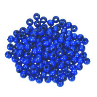 Holzperlen Bohr ø 23 mm blau 80 Stk.