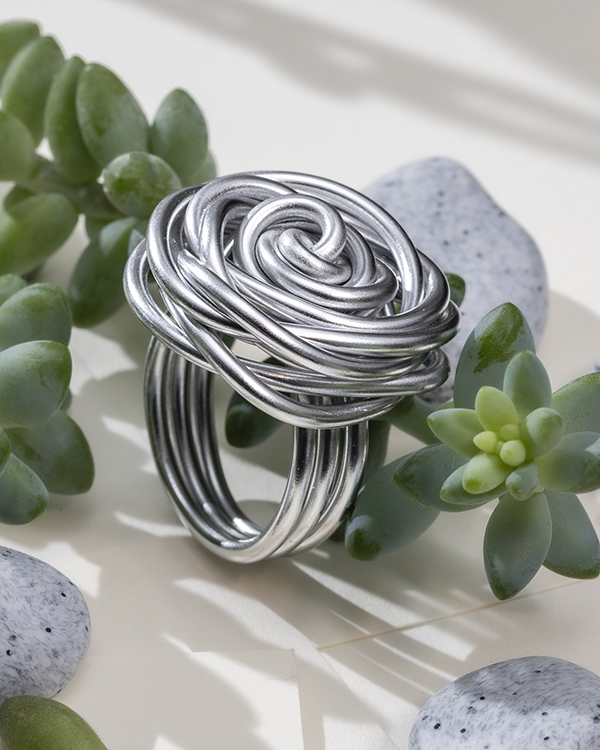 Fertig: Aludraht-Ring