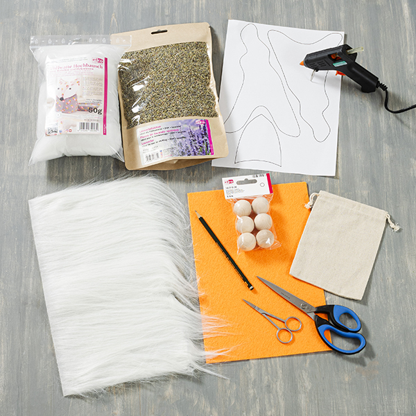Material und Ergebnis: Duftwichtel