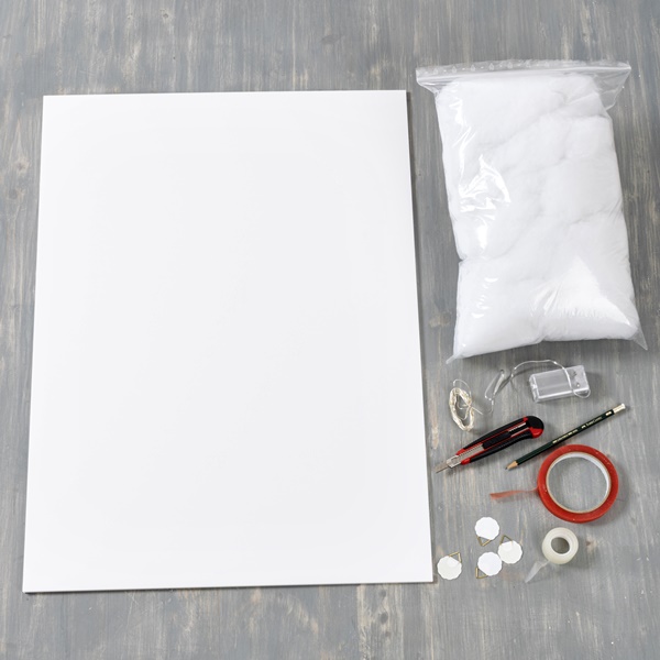 Material und Ergebnis: Wolkenlicht